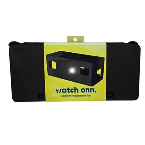 onn Cable Management Box Black Collapsible Power Strip Cord Organizer 100109753